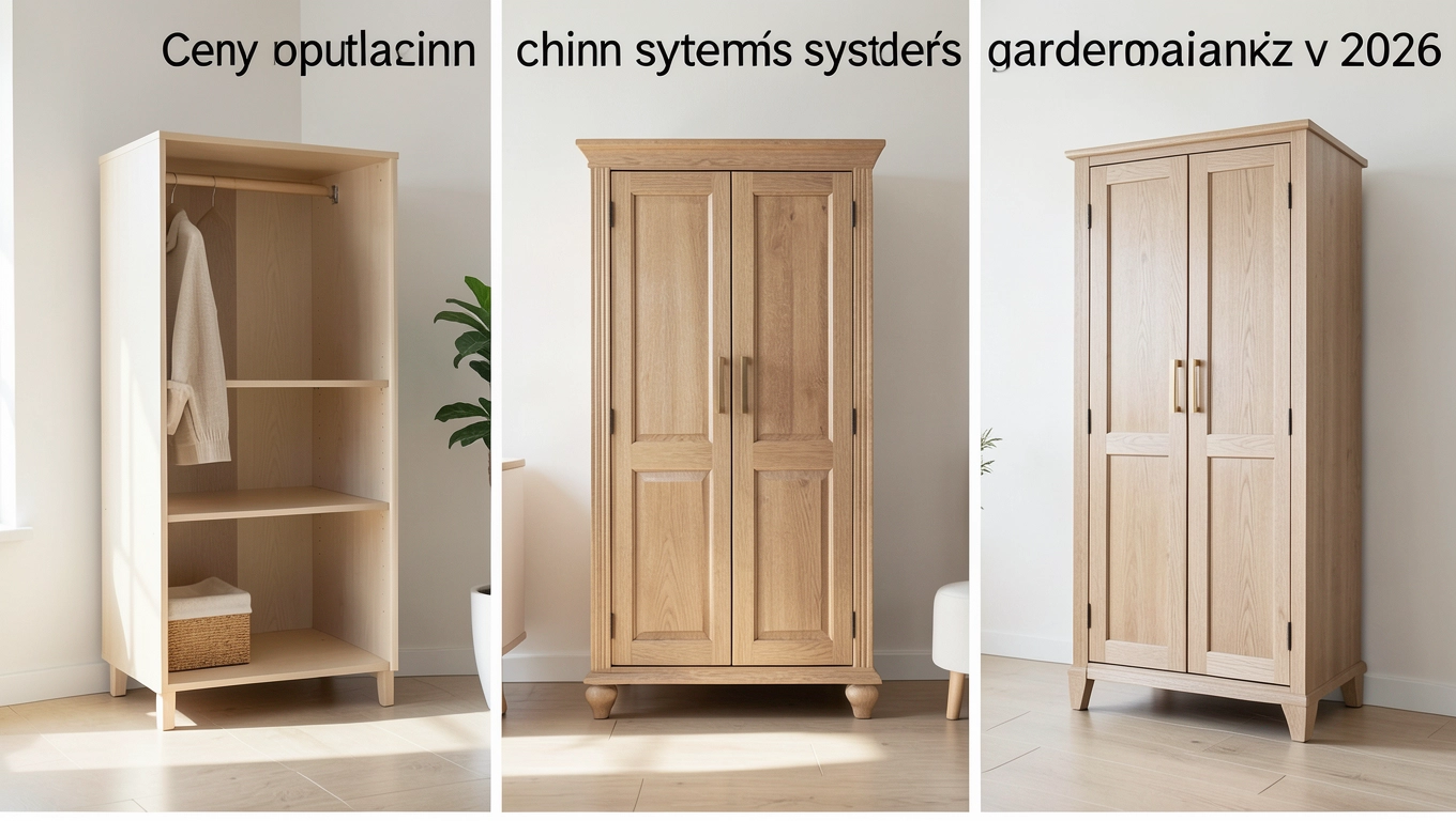 Ceny popularnych systemów garderobianych w 2026