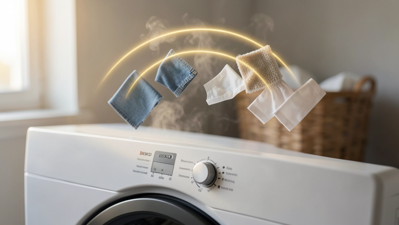 Ikony programów suszenia w Beko Slim