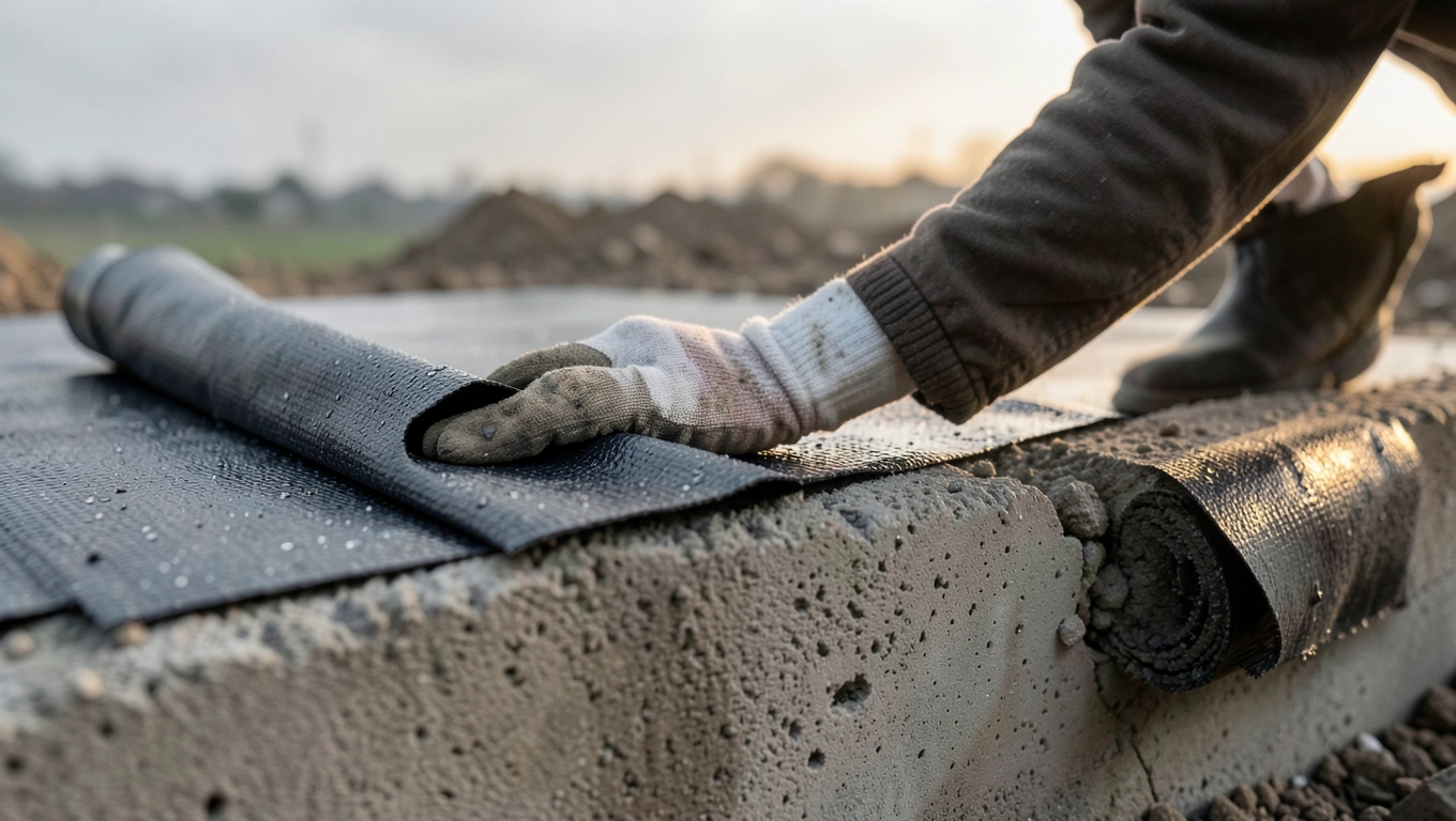 Jak kłaść folię hydroizolacyjną na fundament krok po kroku