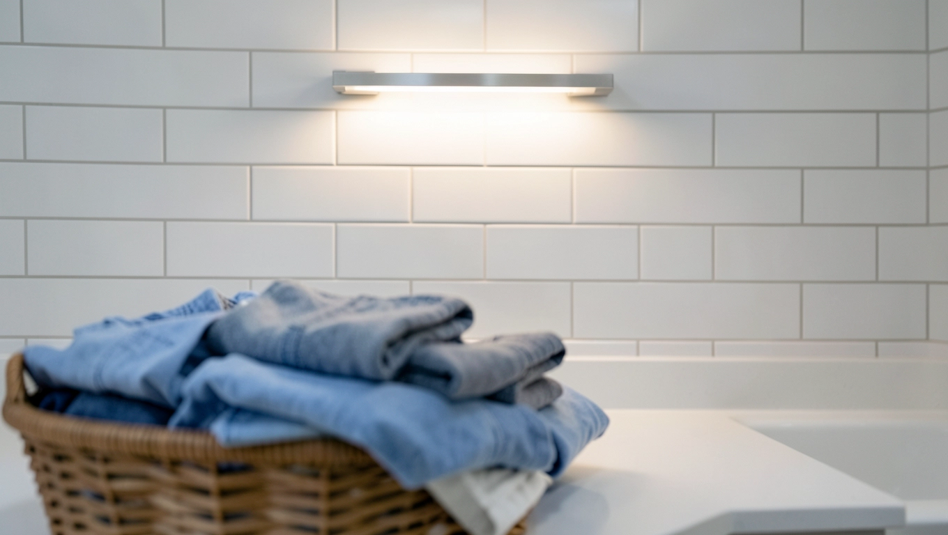 Kinkiet LED do pralni ile lumenów i jaka barwa światła