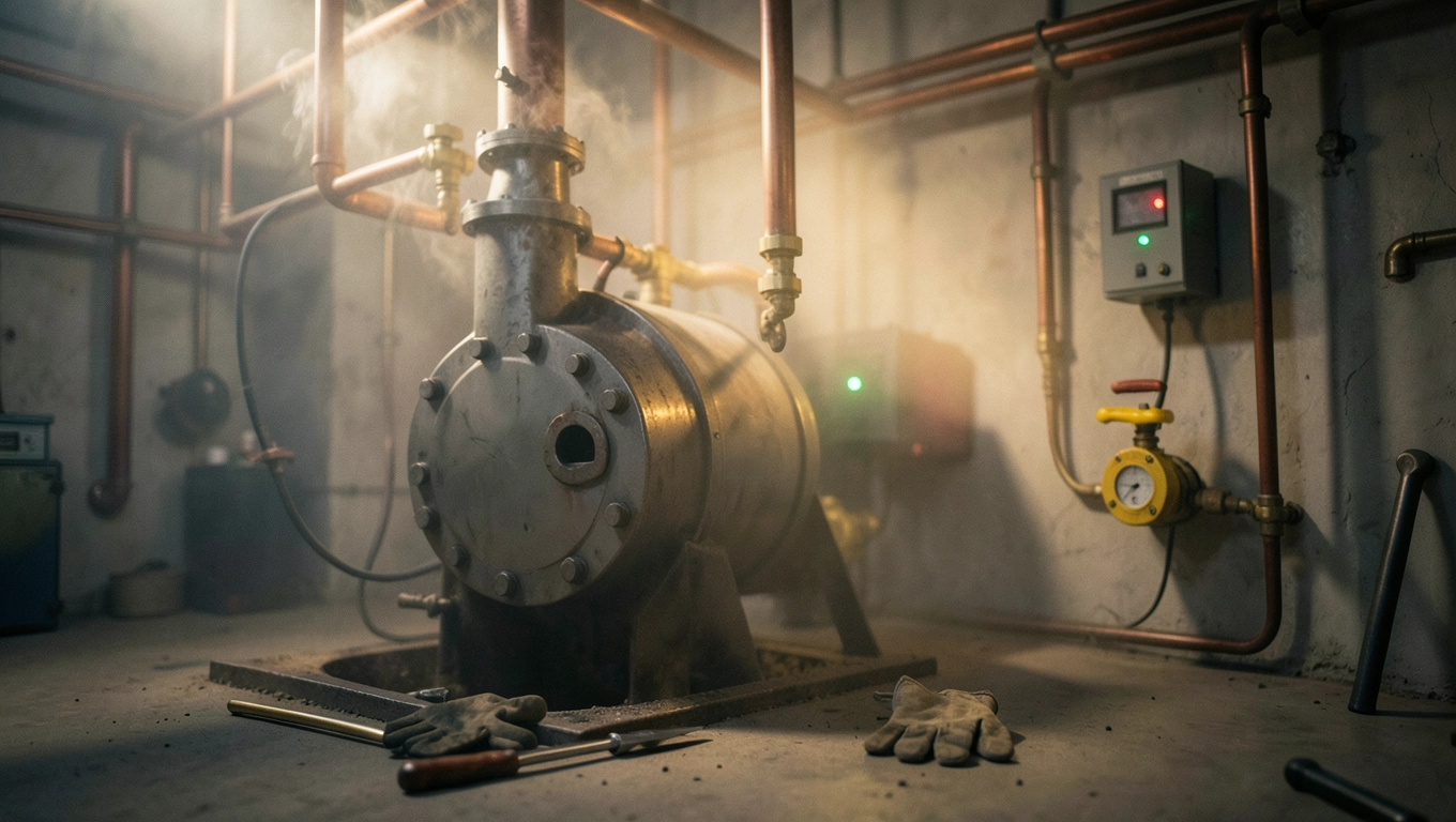 Kotłownia 60-2000 kW kubatura, detekcja gazu i system bezpieczeństwa
