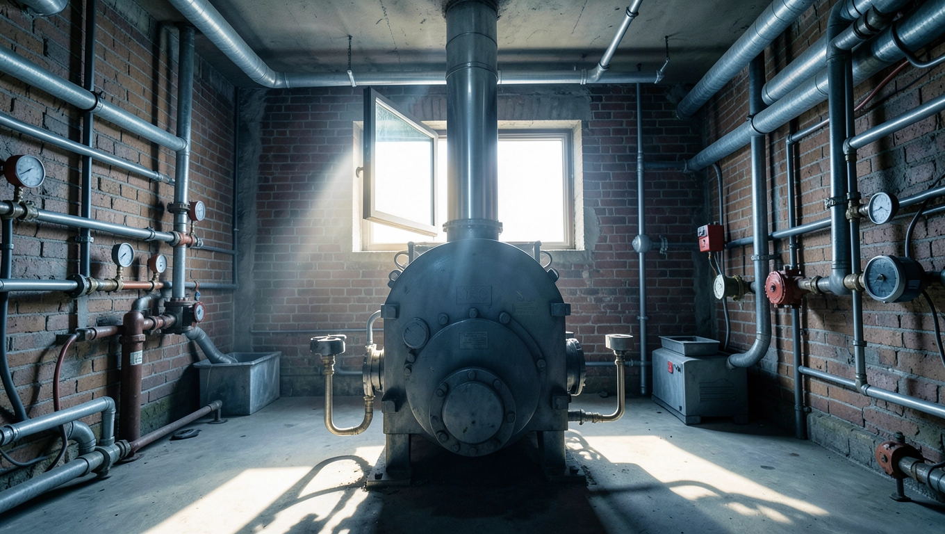 Kotłownia powyżej 60 kW: okno jako wymóg bezpieczeństwa