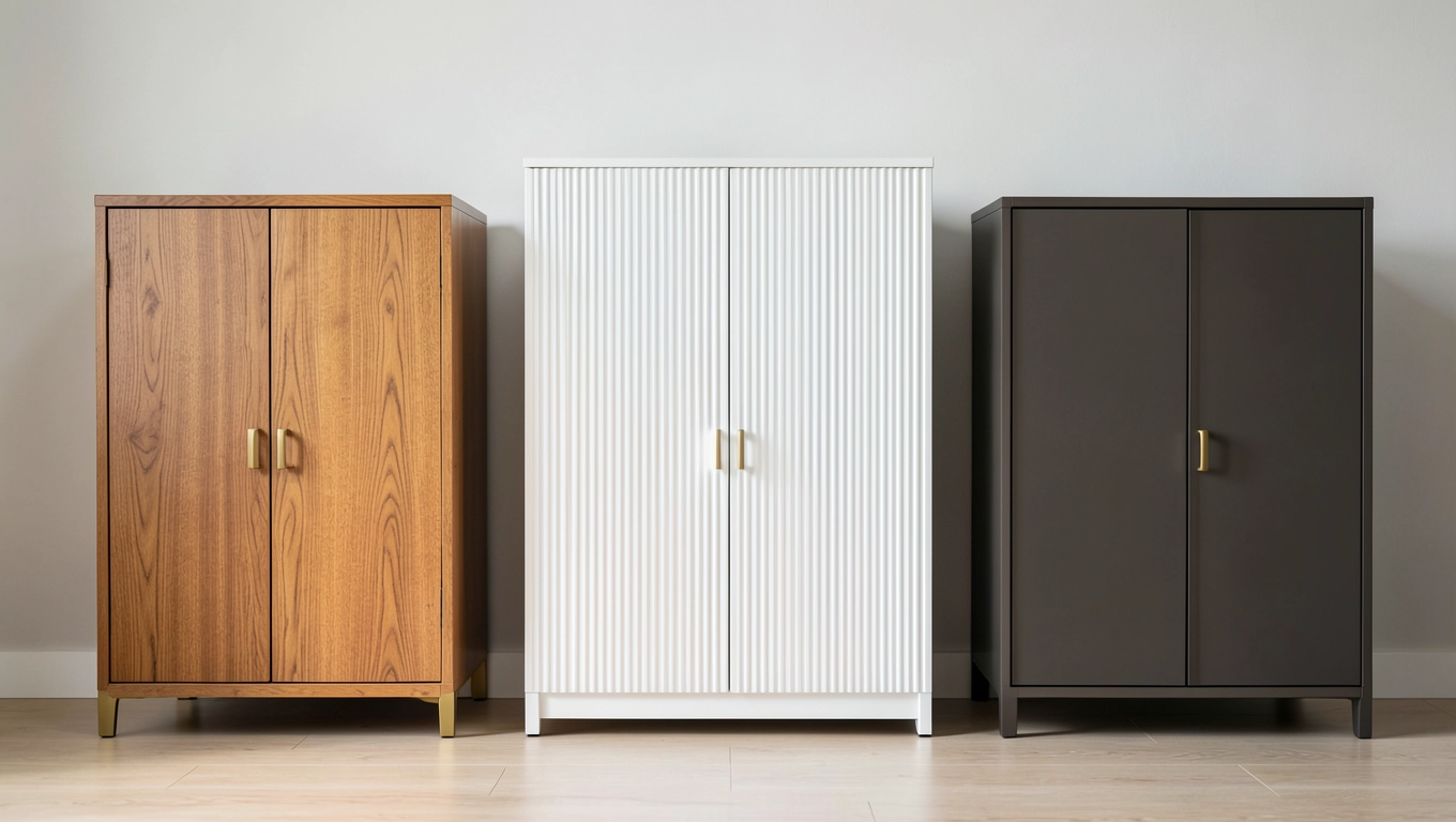 Materiały i kolory garderób 100 cm z siedziskiem trendy 2026