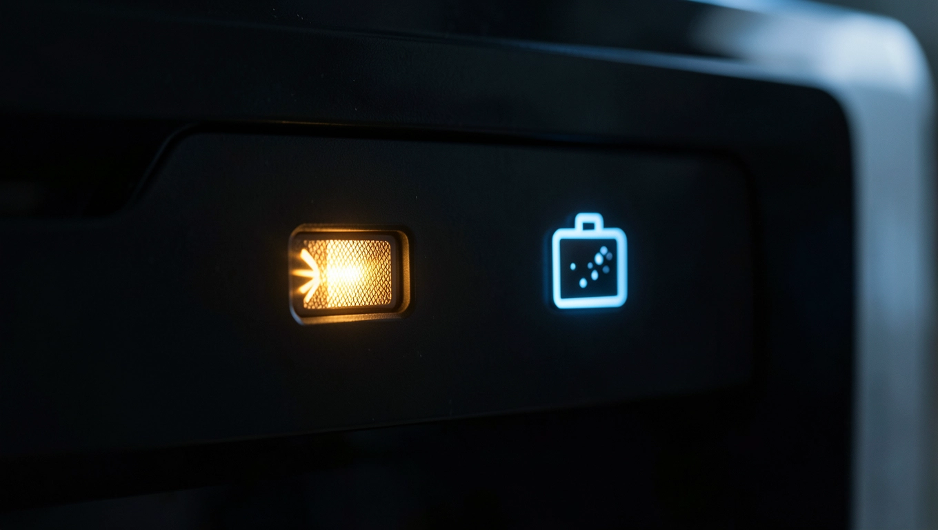 Migające ikony filtra i zbiornika wody w suszarce Electrolux jak reagować