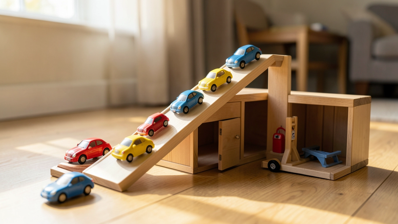 Najpopularniejsze drewniane parkingi dla dzieci