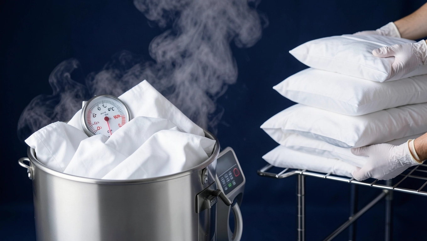 Normy sanitarne i temperatury prania pościeli hotelowej
