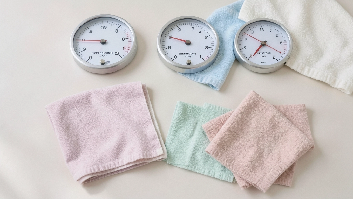 Temperatura suszenia dla różnych tkanin i kolorów