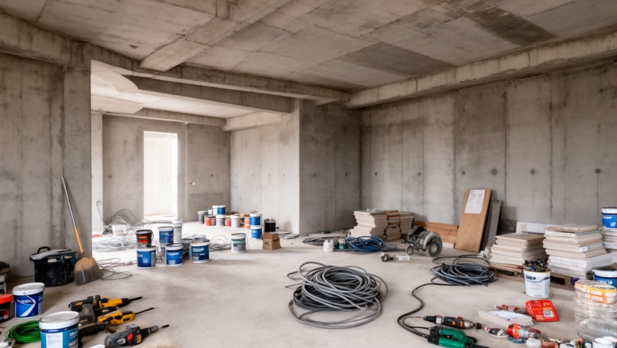 cena wykończenia mieszkania za m2 2025 robocizna