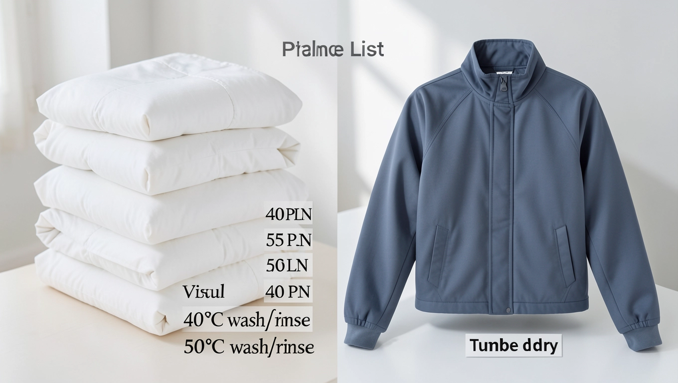 Cennik prania wodnego