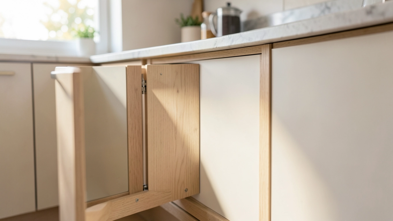 Dopasowanie ukrytych drzwi do stylu mebli kuchennych