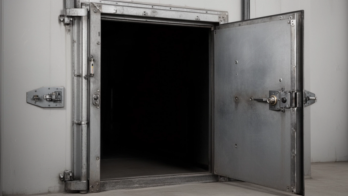 Drzwi do kotłowni z ościeżnica