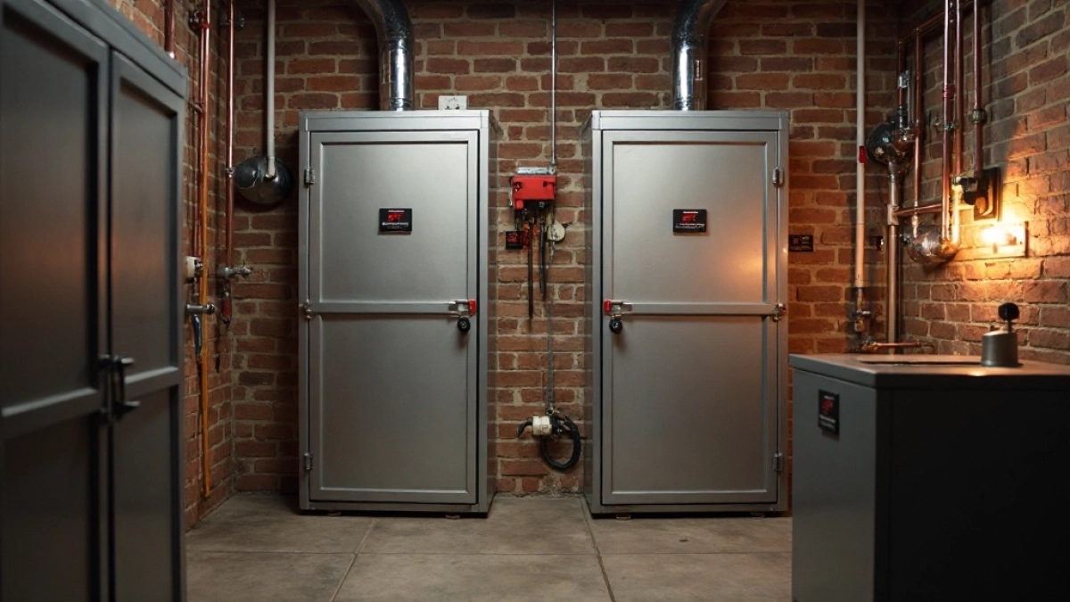 Drzwi przeciwpożarowe do kotłowni