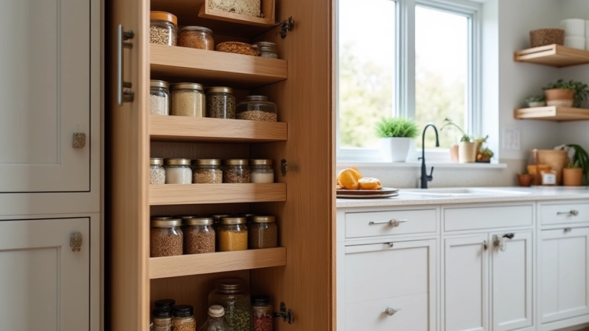 drzwi ukryte do spiżarni