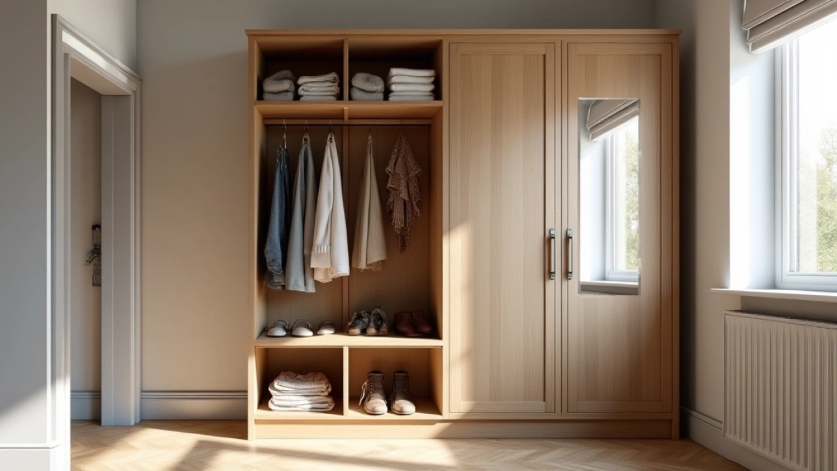 garderoba do małego przedpokoju