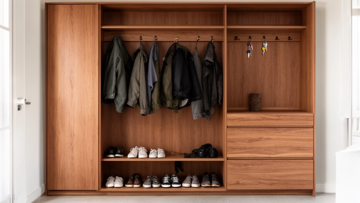 Garderoba drewniana do przedpokoju