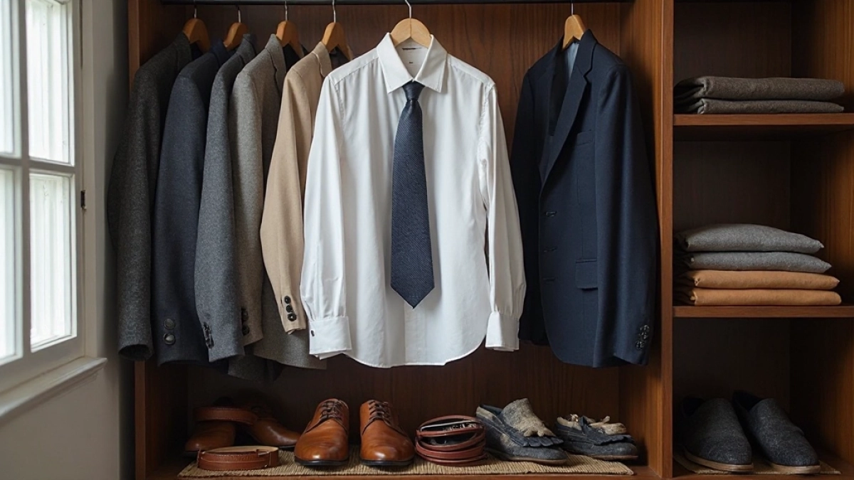 Garderoba eleganckiego mężczyzny