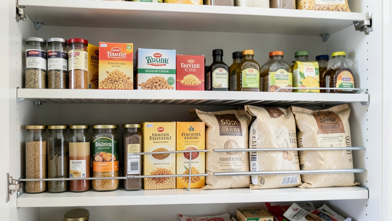 Głębokość półek spiżarni przy kuchni