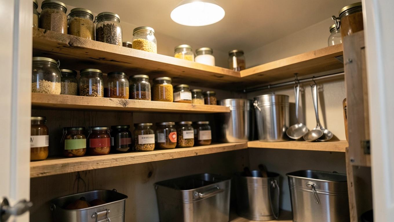 głębokość półek w spiżarni