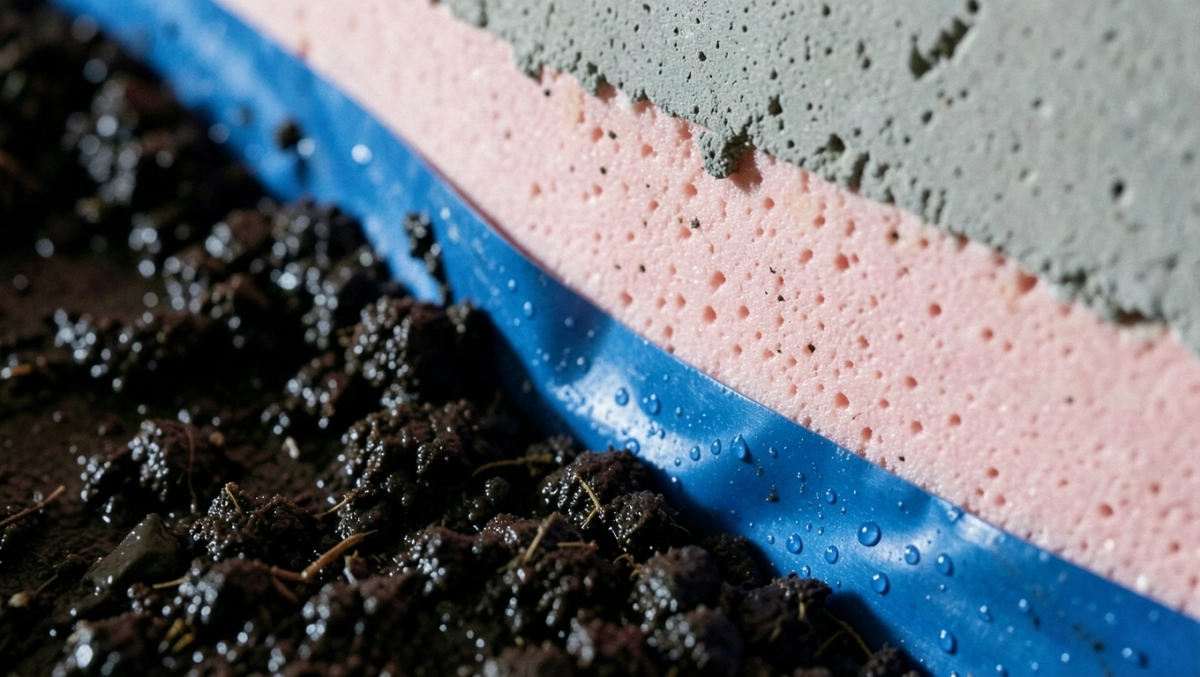 hydroizolacja zapobiegająca migracji wody za izolacją