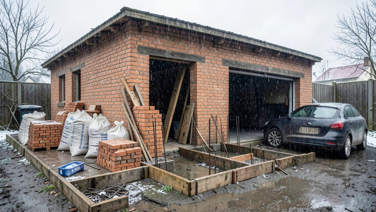 koszt budowy garażu murowanego