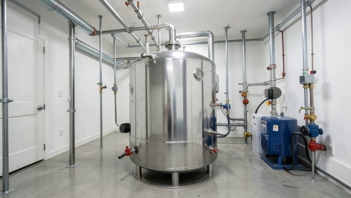 kotłownia z buforem ciepła