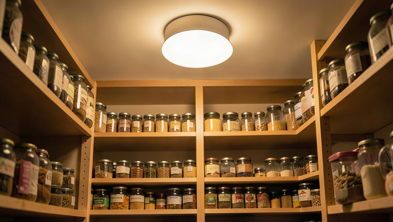 Lampy sufitowe do spiżarni