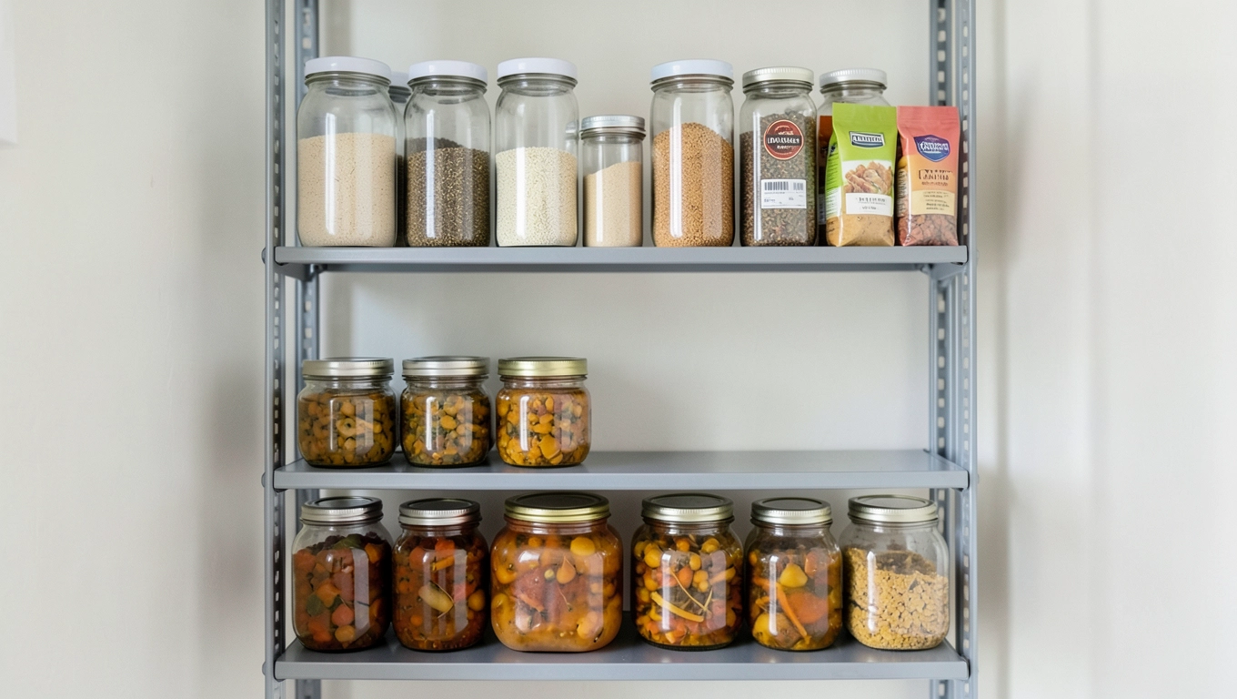 Liczba półek w regałach do spiżarni