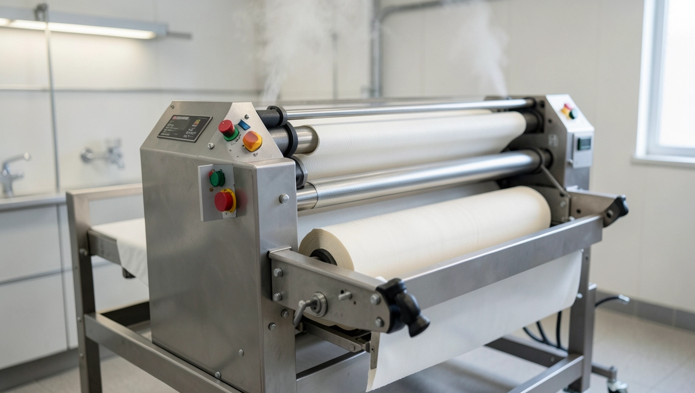 Magiel przemysłowy i prasownice