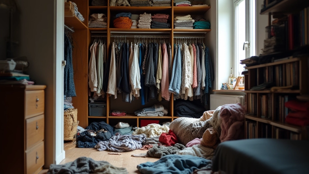 Mała garderoba w bloku