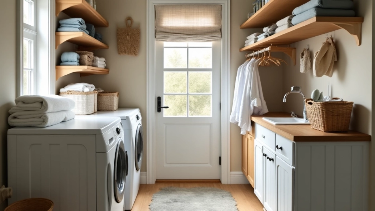 Mała pralnia w domu