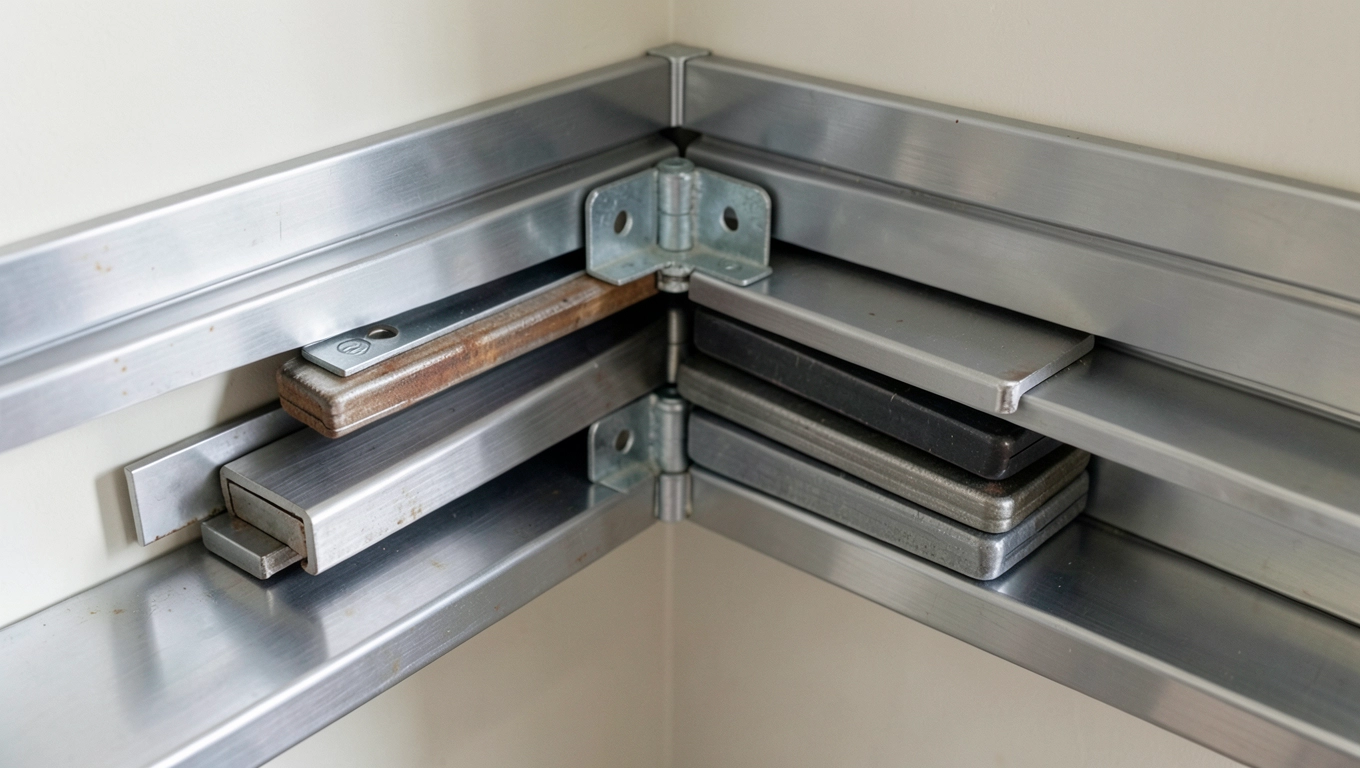 materiały na półki spiżarni narożnej