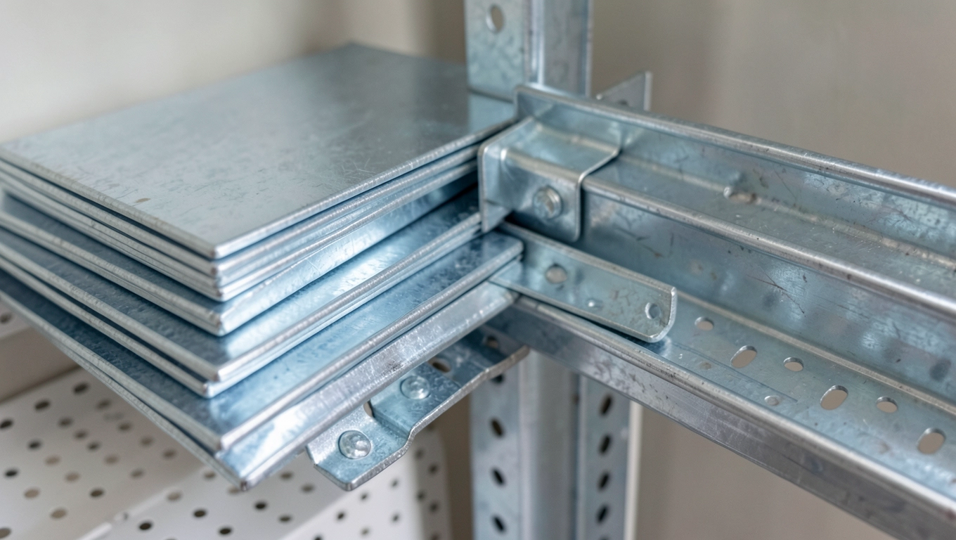 Materiały na regał narożny do spiżarni