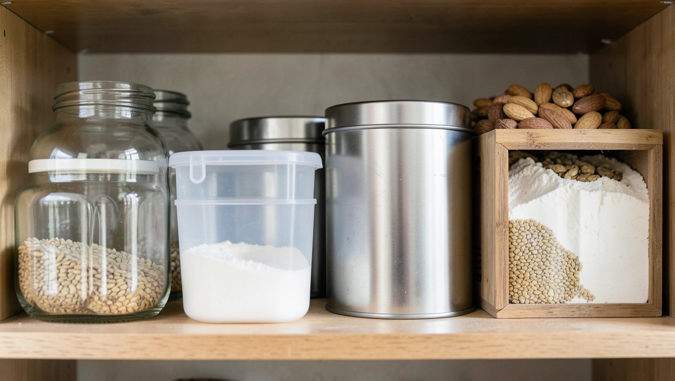 Materiały pojemników do spiżarni