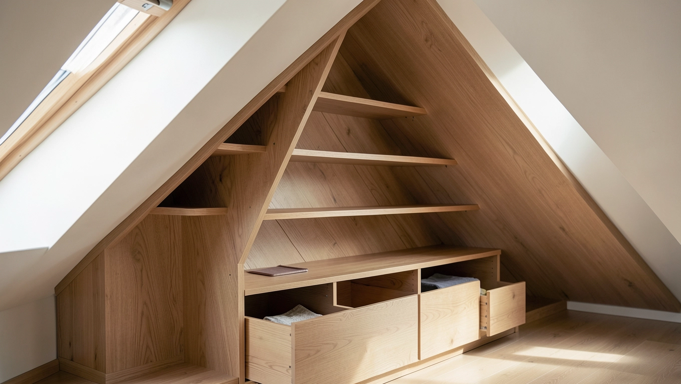 Meble garderobiane pod skosy