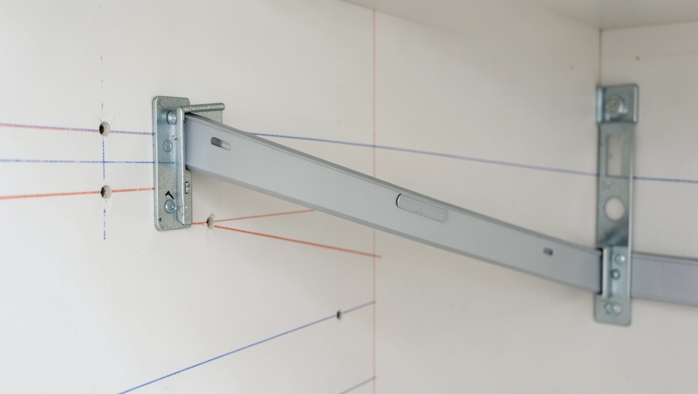 Montaż systemu półek w spiżarni