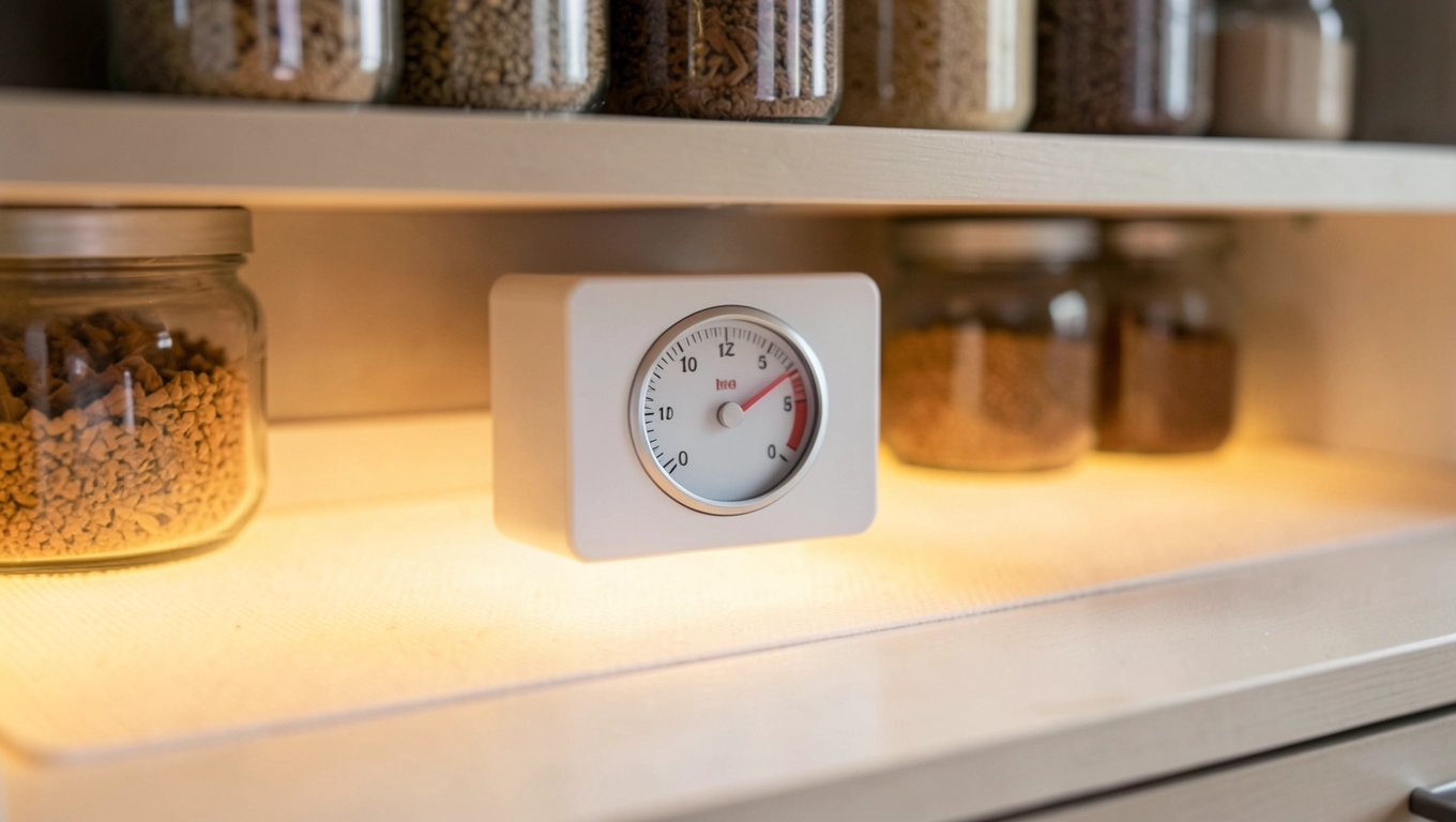 Ogrzewanie podłogowe z termostatem w spiżarni