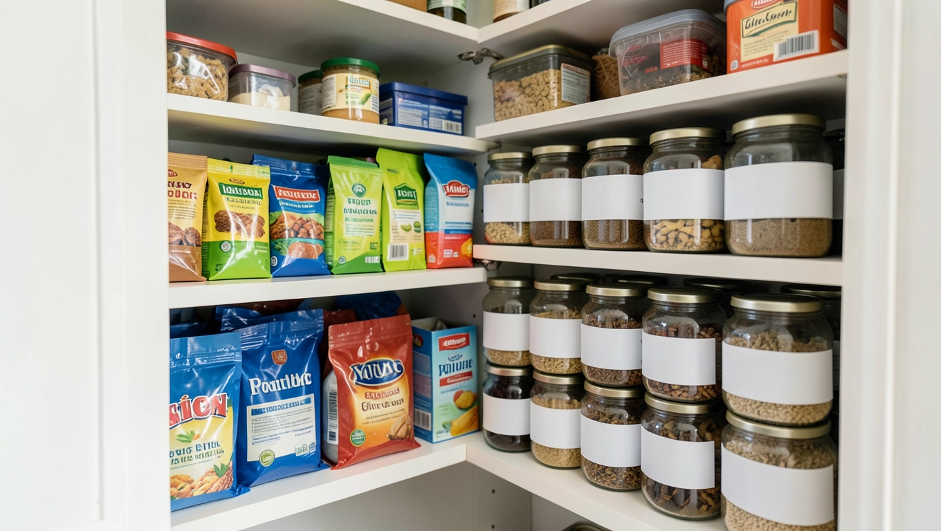 Organizacja spiżarni w narożniku