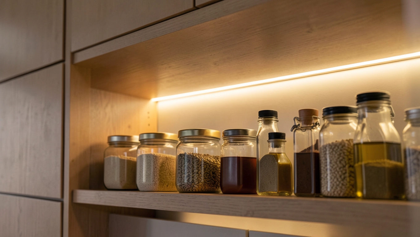 Oświetlenie projektu spiżarni