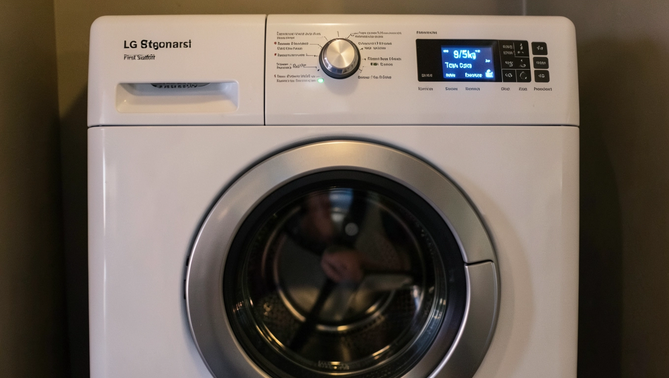 Pierwsze uruchomienie LG 8/5 kg suszarnia
