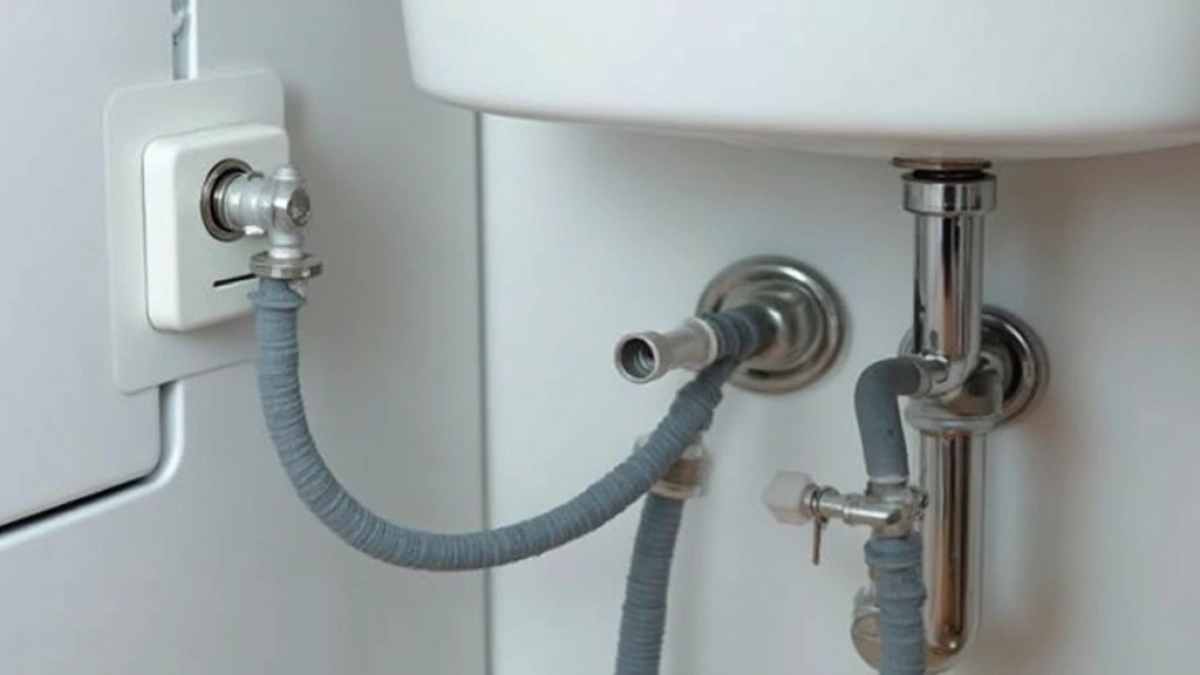 Podłączenie suszarki do odpływu