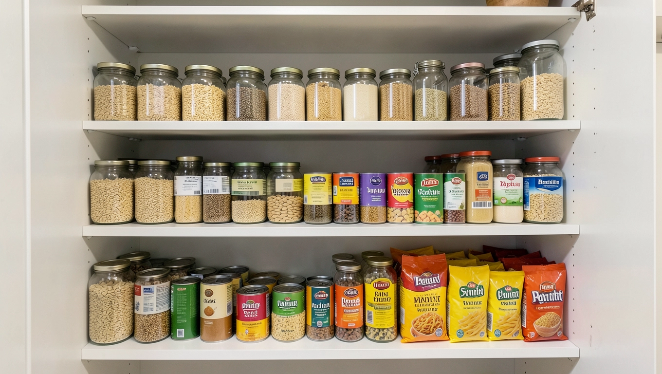 Pojemność regałów w spiżarni