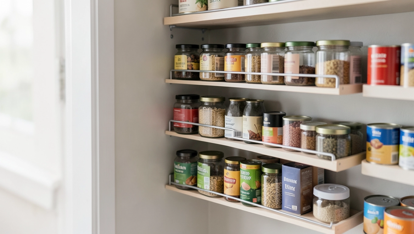 Półki do małej spiżarni