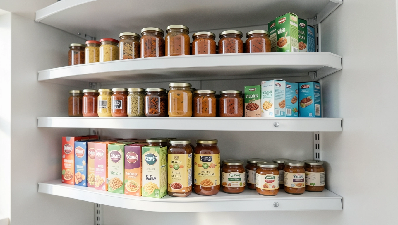 Półki regulowane do spiżarni