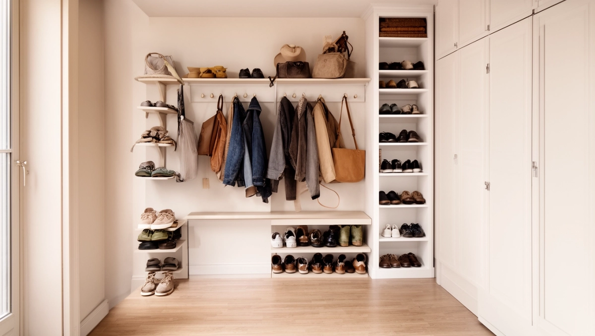 Pomysł na garderobę w przedpokoju