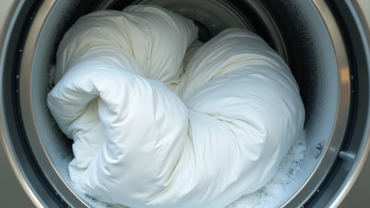 Pranie kołdry w pralni