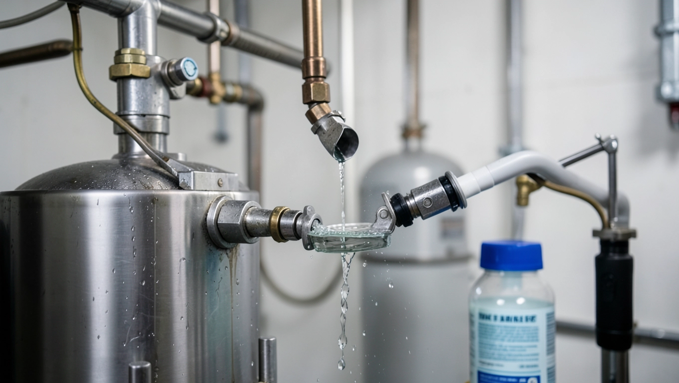 Przygotowanie wody kotłowej z dodatkiem