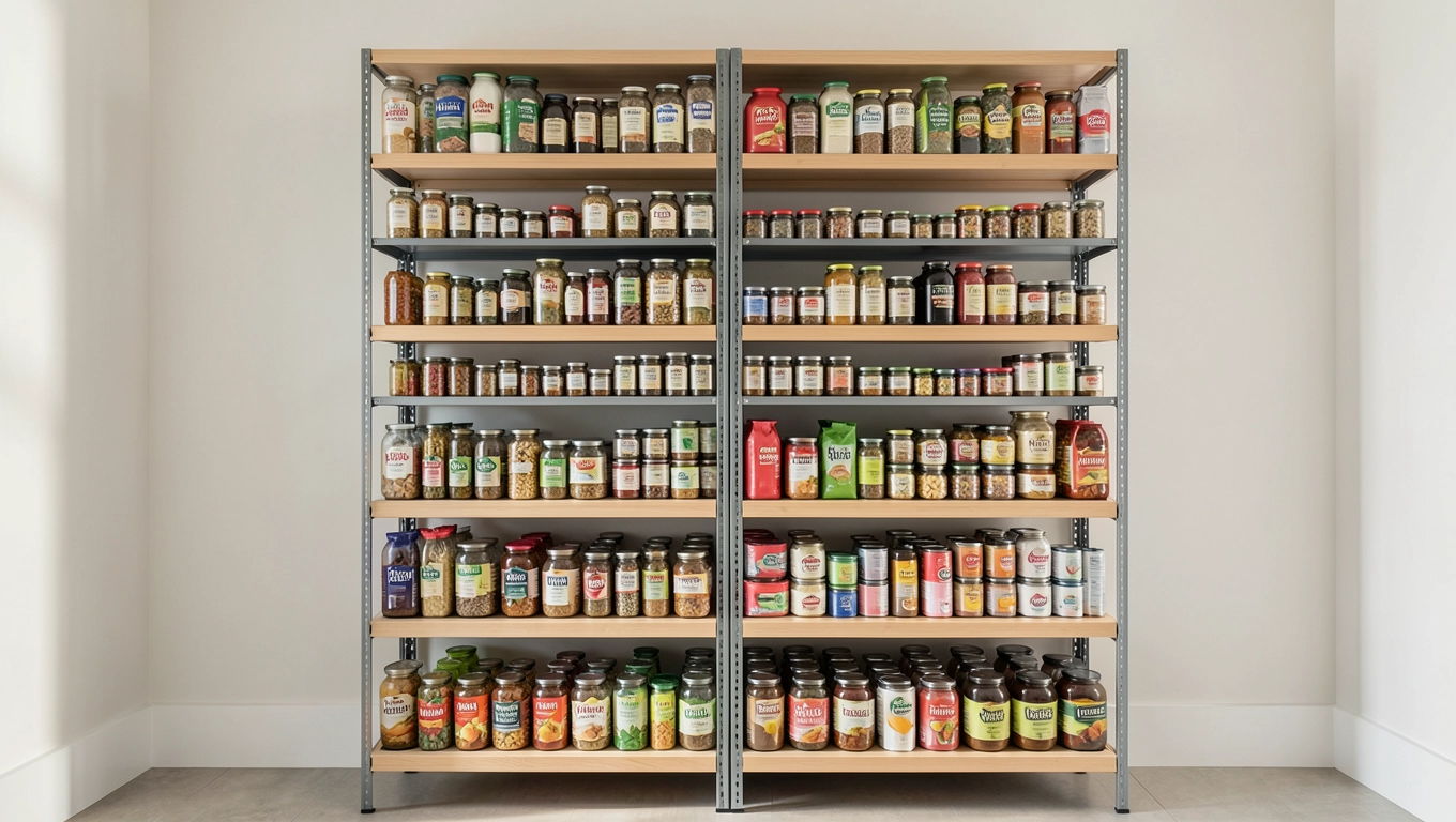 Regały do spiżarni 2m²