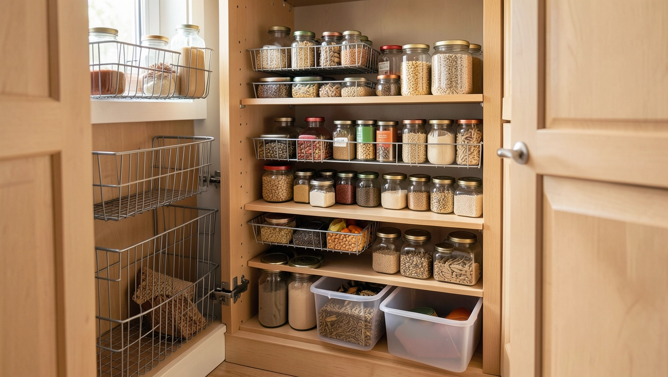 Regały modułowe do spiżarni