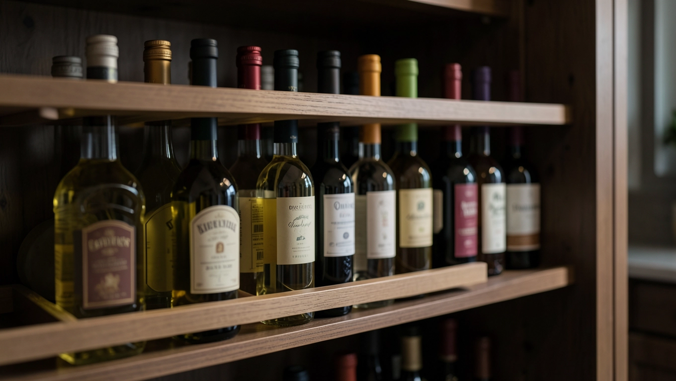 Regały na butelki do spiżarki
