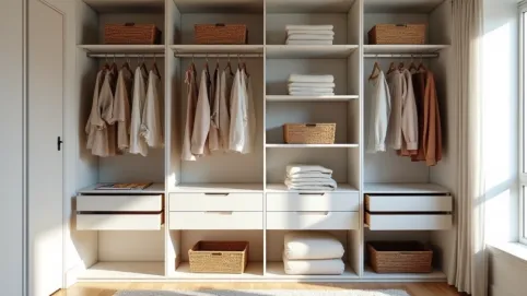 aranżacja małej garderoby